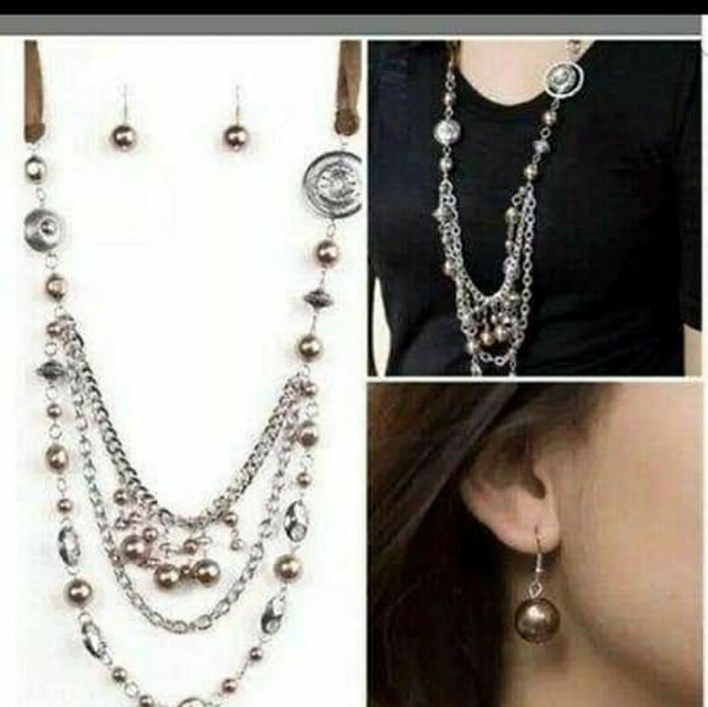 Long brown necklace from paparazzi